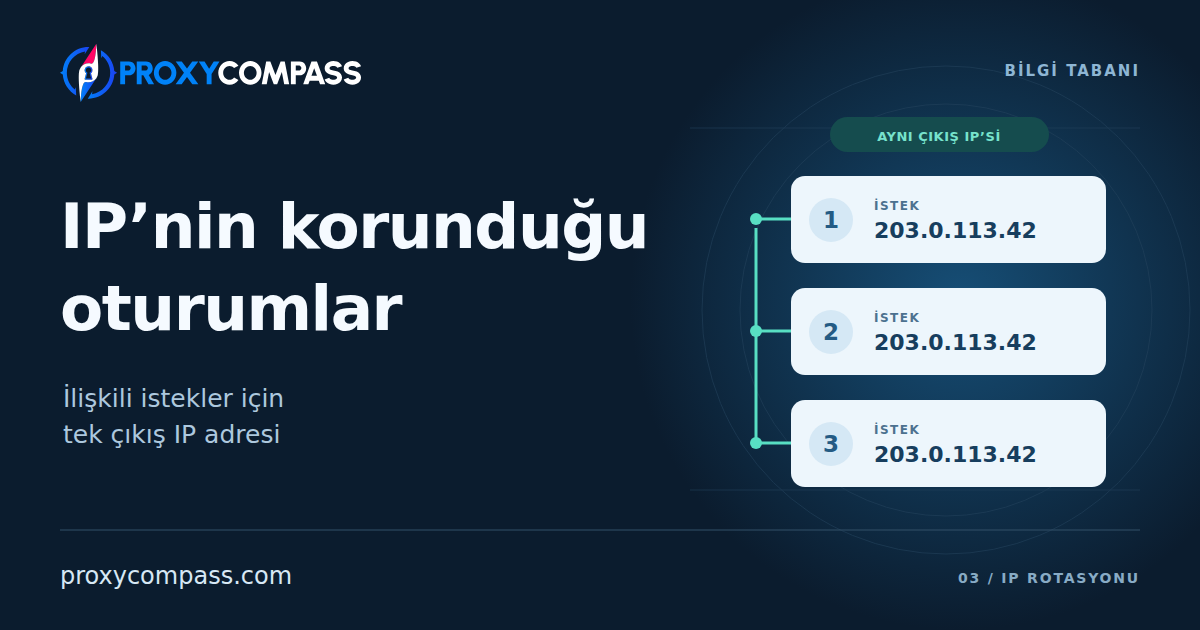 IP’nin Korunduğu Oturumlar