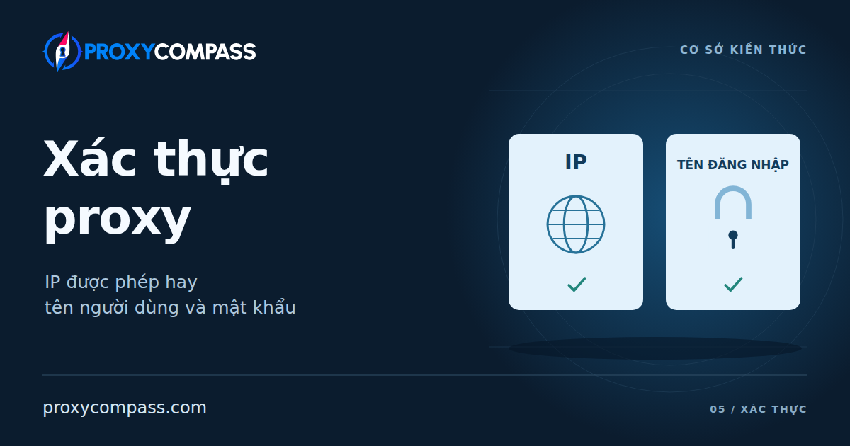 Xác thực proxy: danh sách IP được phép hay tên người dùng và mật khẩu?