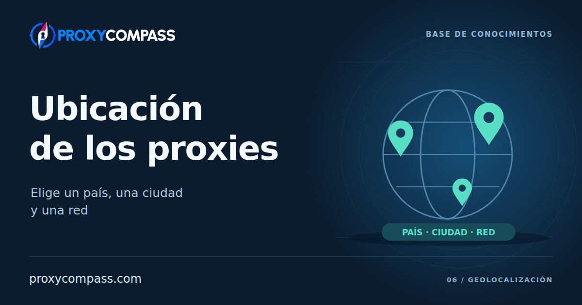 Geolocalización y selección geográfica de proxies