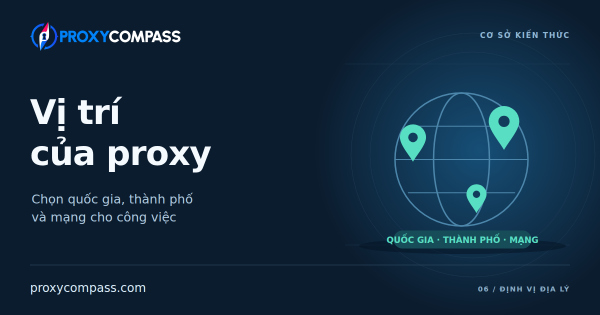 Định vị và nhắm mục tiêu theo vị trí địa lý của proxy