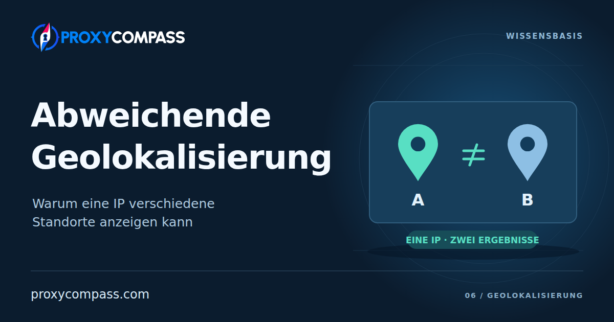 Abweichende Proxy-Geolokalisierung