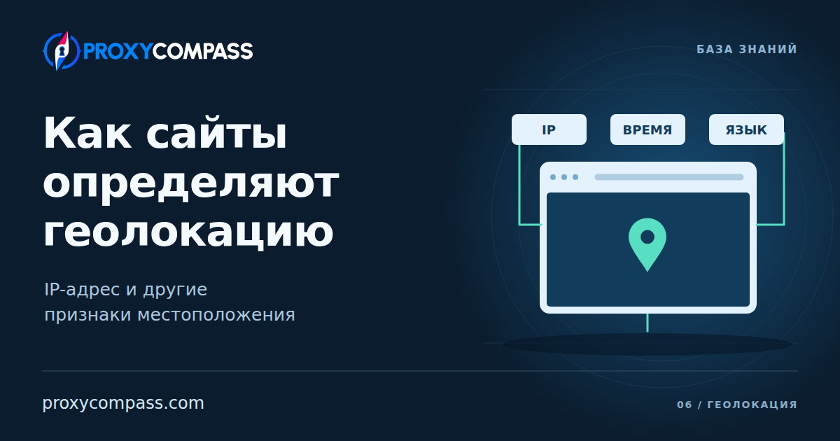Как сайты определяют местоположение пользователя