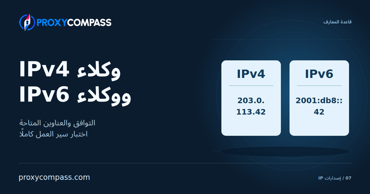 وكلاء IPv4 ووكلاء IPv6