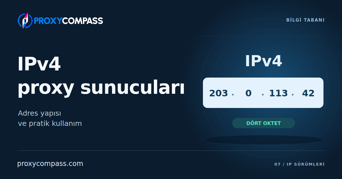 IPv4 Proxy Sunucuları
