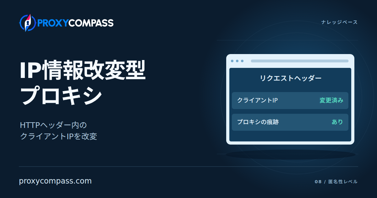 IP情報改変型プロキシ