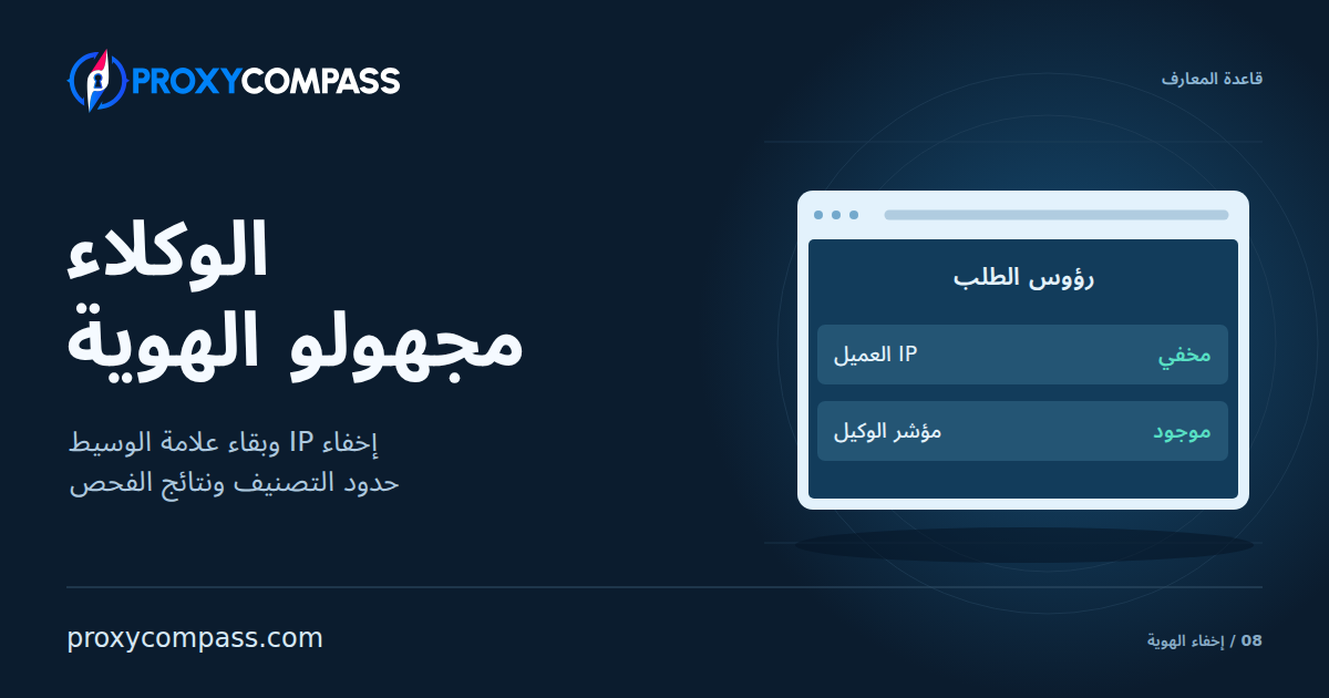الوكلاء مجهولو الهوية