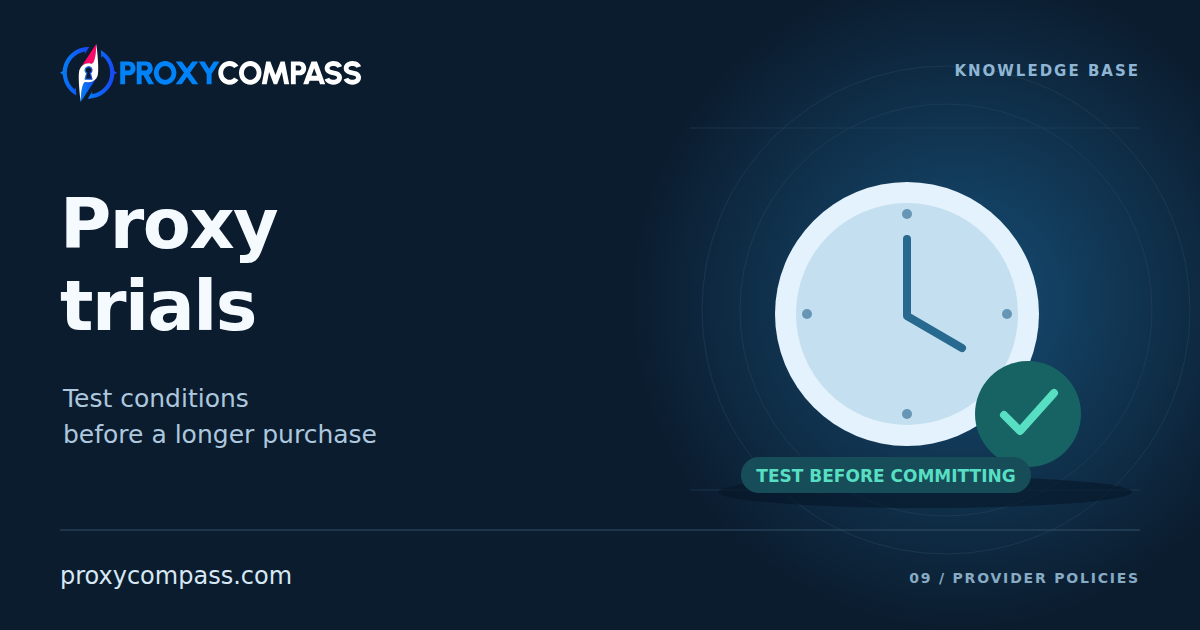 Proxy Trial Policies