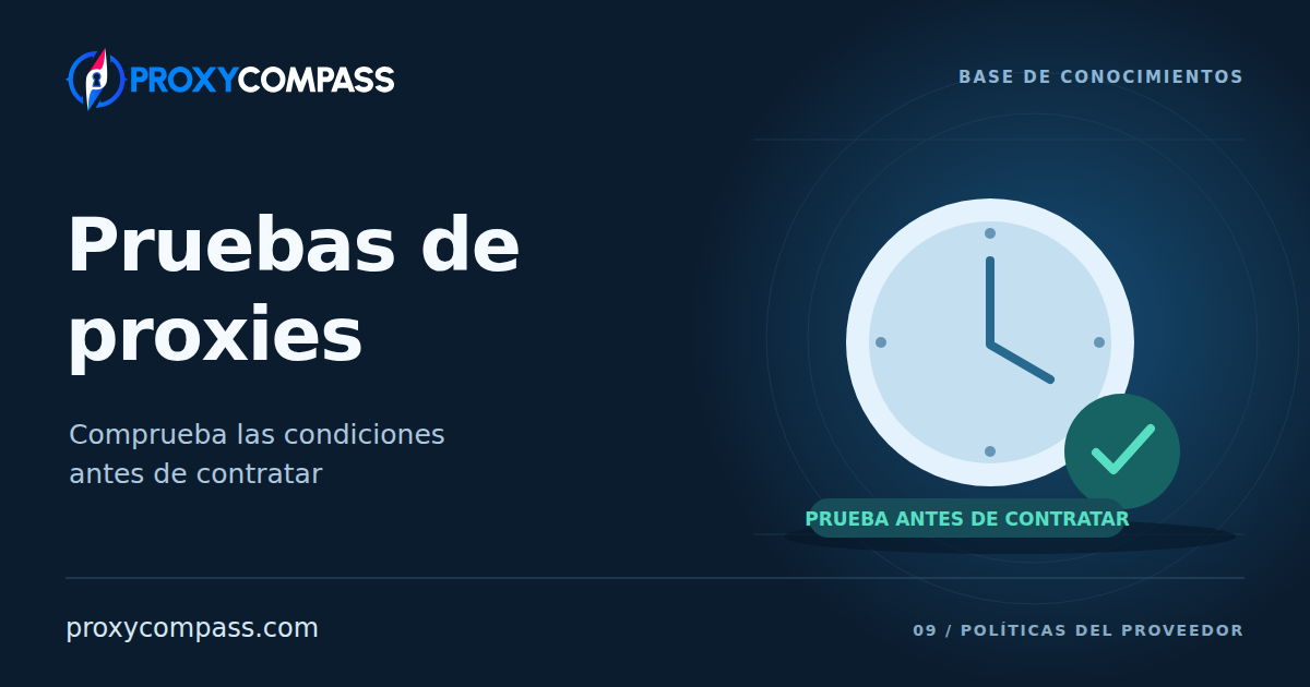 Políticas de prueba de proxies