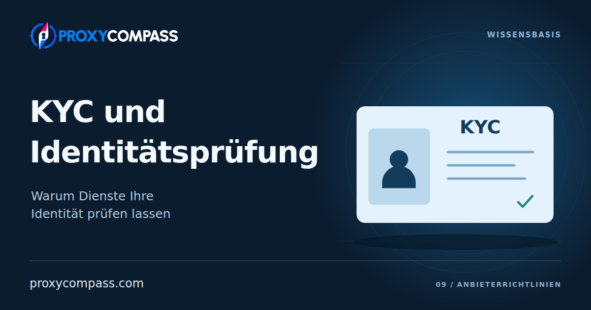 KYC und Identitätsprüfung