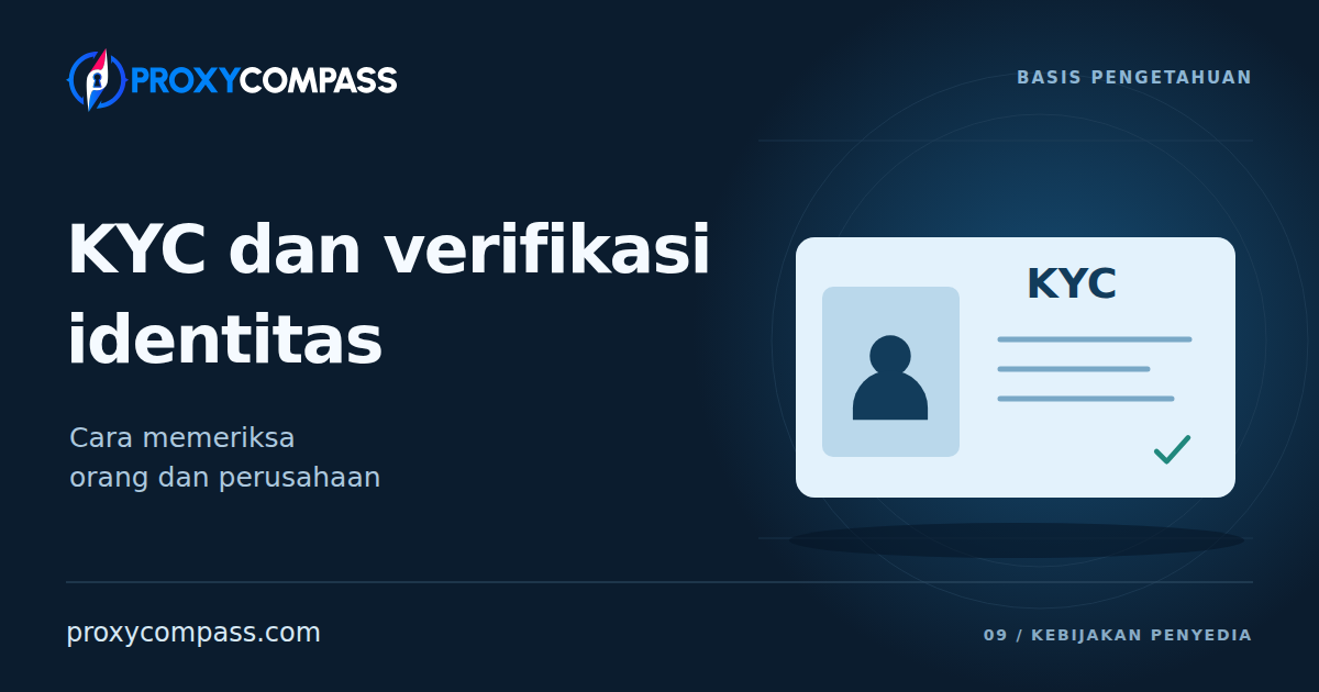 KYC dan Verifikasi Identitas