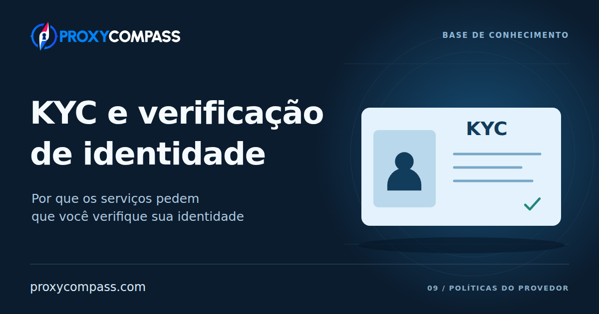 KYC e verificação de identidade