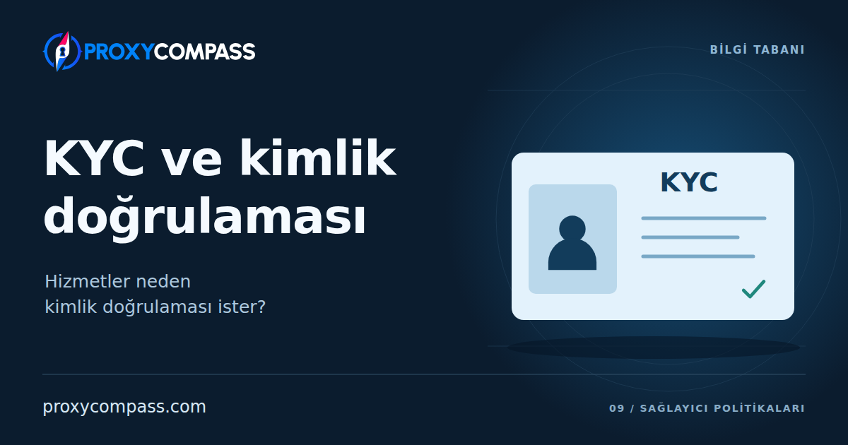 KYC ve Kimlik Doğrulaması