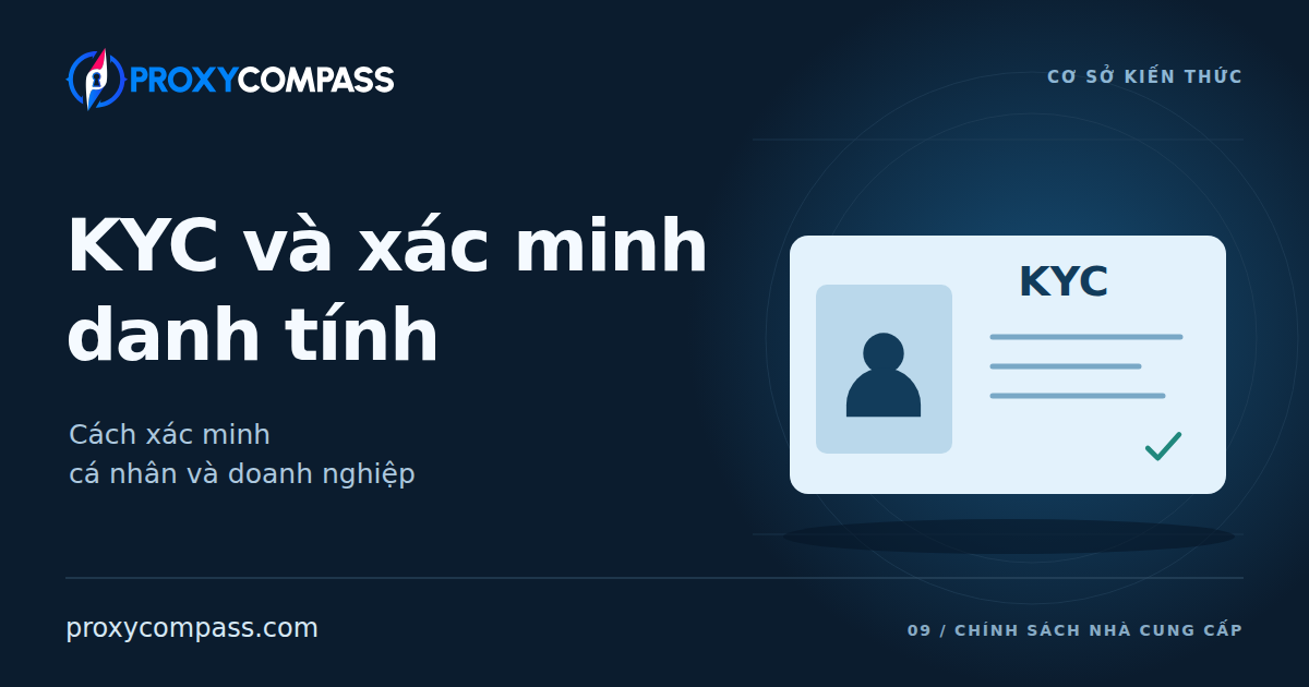 KYC và xác minh danh tính