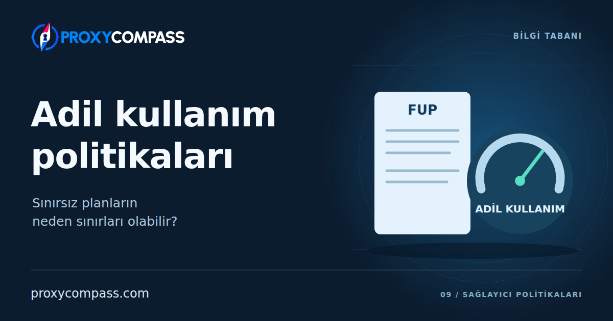 Adil Kullanım Politikaları