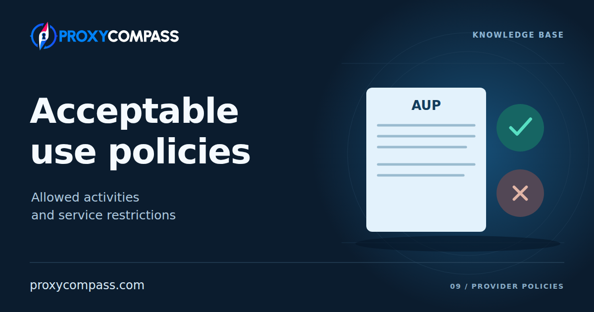 Acceptable Use Policies