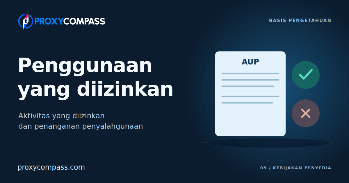 Kebijakan Penggunaan yang Dapat Diterima