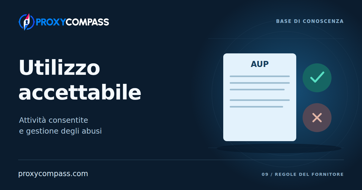 Politiche di utilizzo accettabile