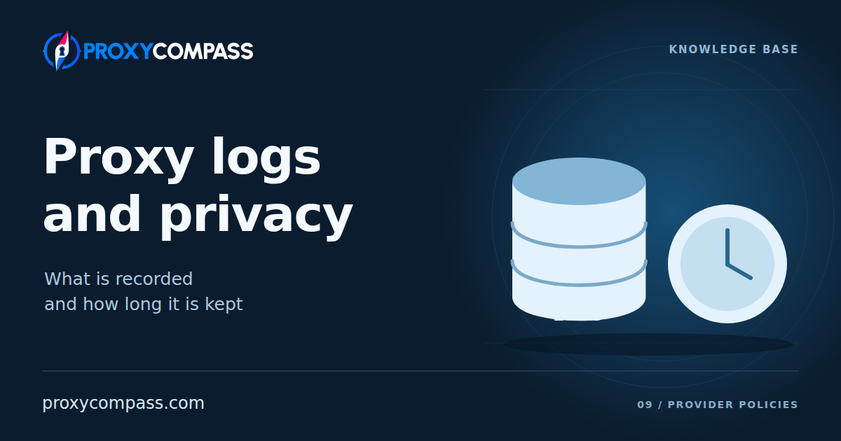 Proxy Logging and Privacy