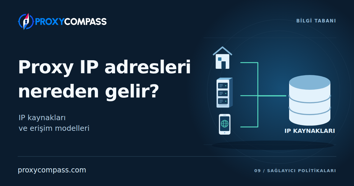 IP Adreslerinin Kaynağı ve Temini