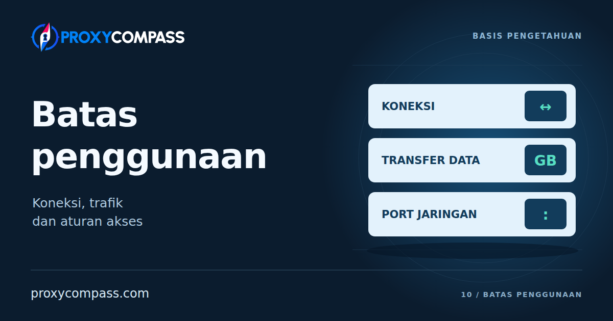 Batas Penggunaan Proksi