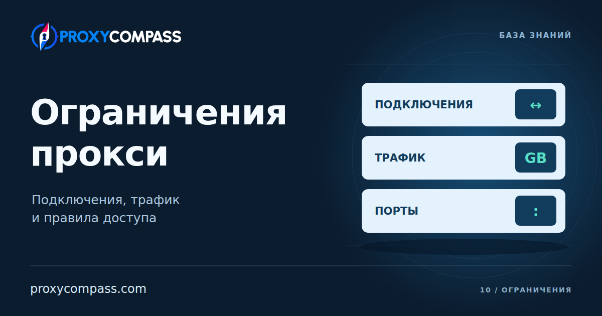 Ограничения использования прокси