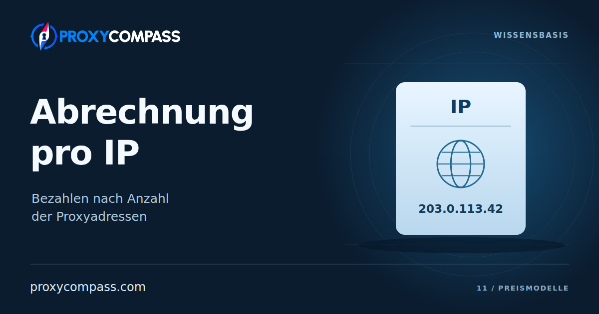 Abrechnung pro IP