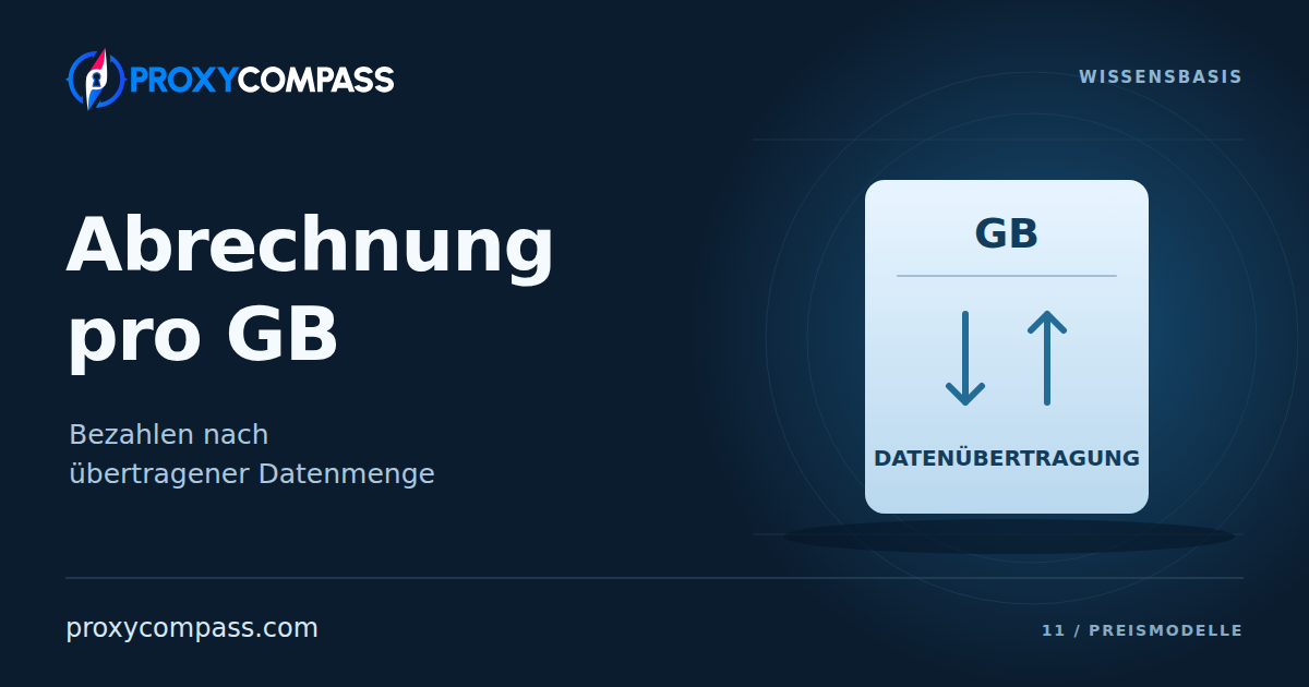 Proxy-Abrechnung pro GB