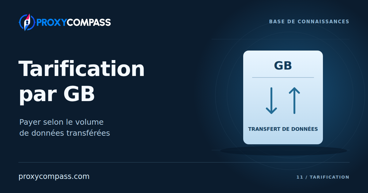 Tarification des proxys par GB