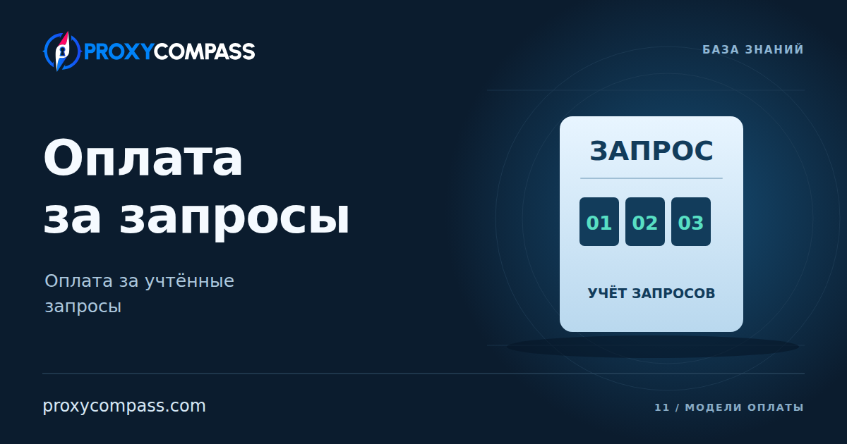 Оплата прокси за запросы