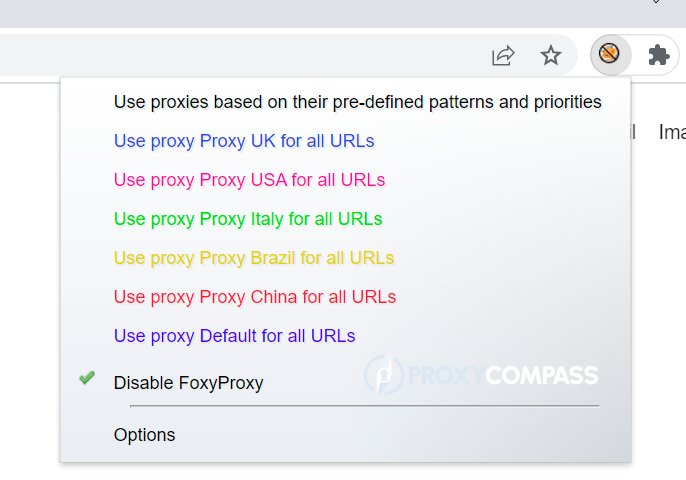 Un esempio di passaggio tra diversi server proxy