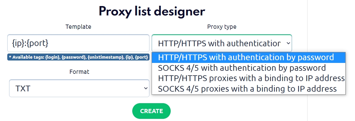 ProxyCompass User Panel