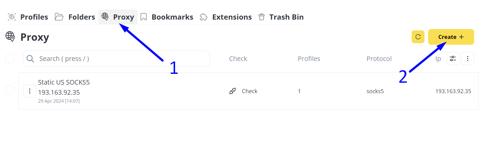 Antik Massal Menambahkan Daftar Proxy