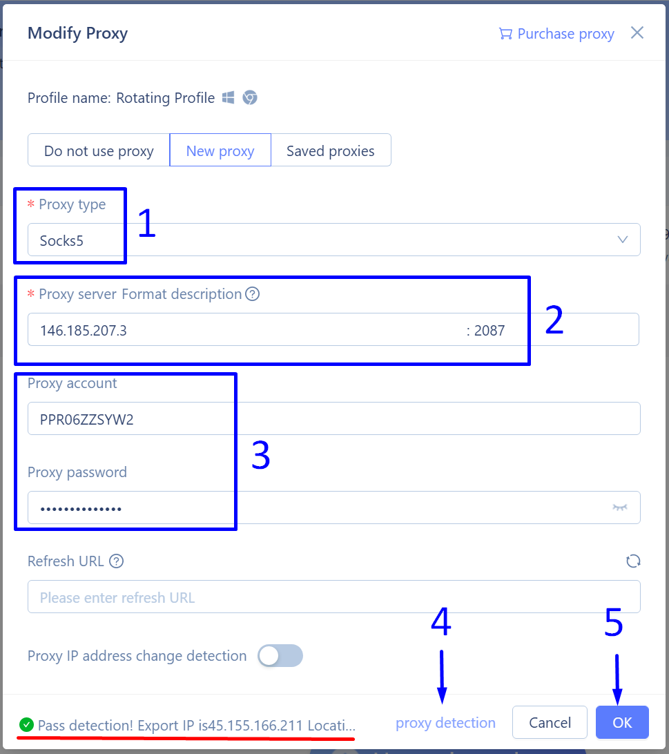 morelogin Добавить сменный прокси SOCKS5