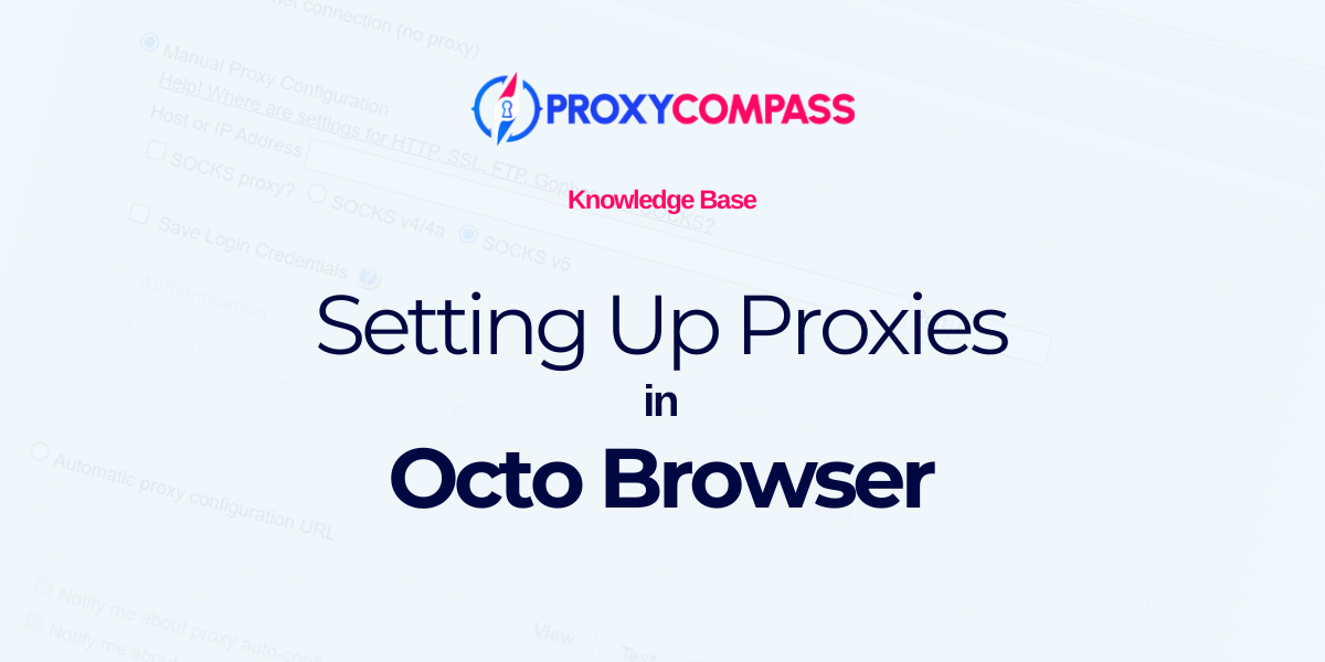 OCTO BROWSER PROXY SETUP-HANDBUCH
