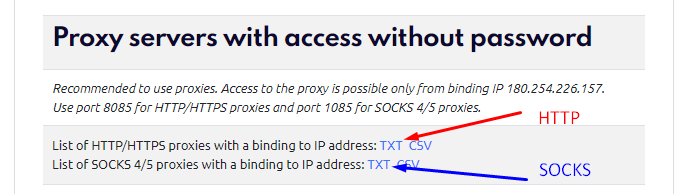 Laden Sie Ihre Proxy-Liste herunter