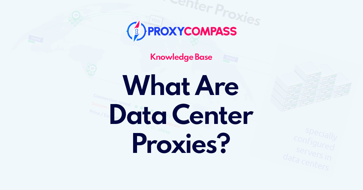 O que são proxies de data center?