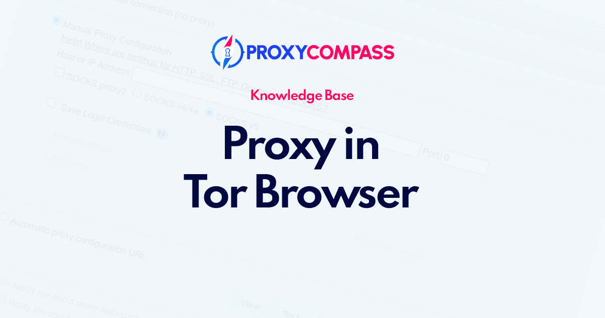 Come configurare i server proxy in Tor Browser