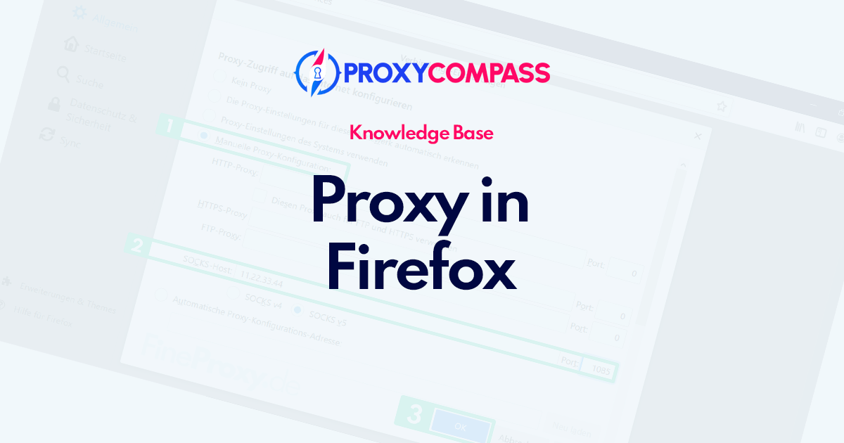 Mozilla Firefox'ta HTTP ve SOCKS Proxy Sunucusu Kurma