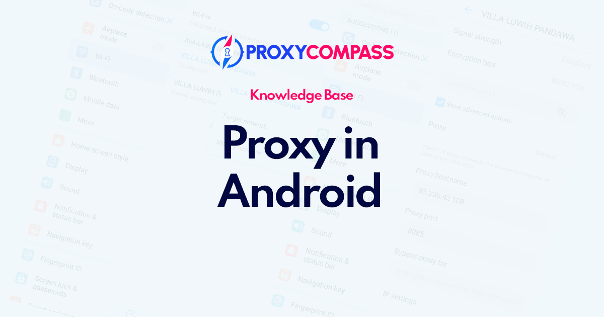 Comment configurer un proxy HTTP pour Android