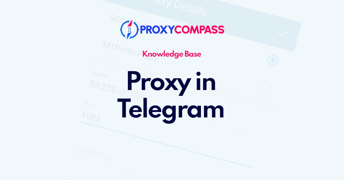 Configurando um proxy no Telegram no Windows, MacOS, Android e iOS
