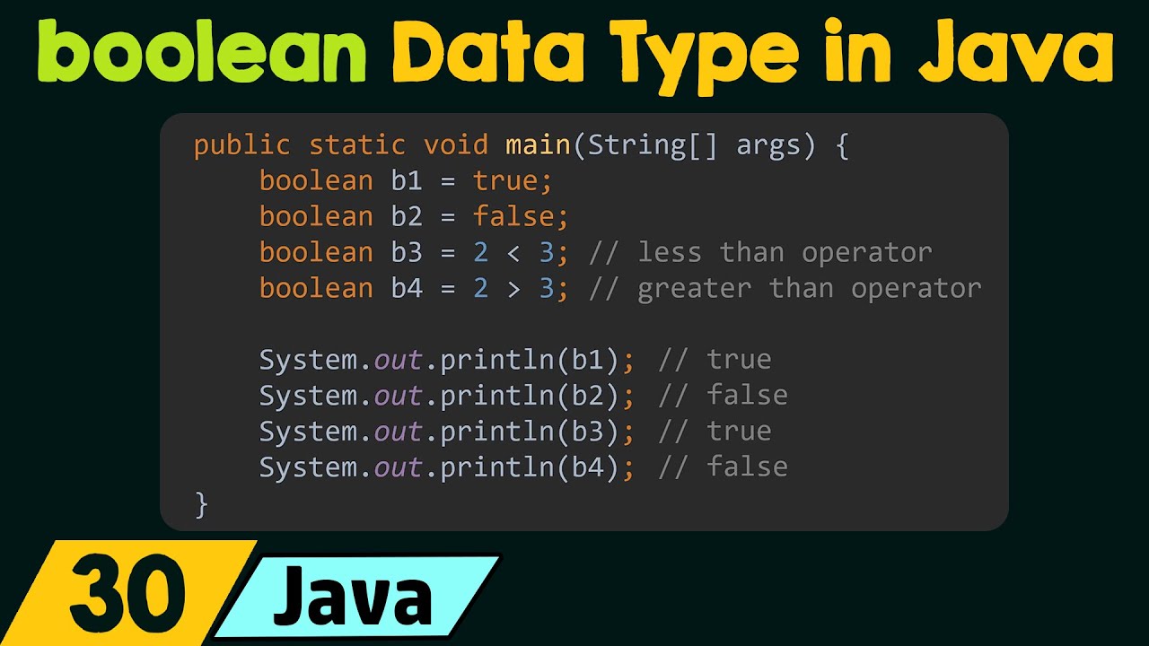 Boolean data type