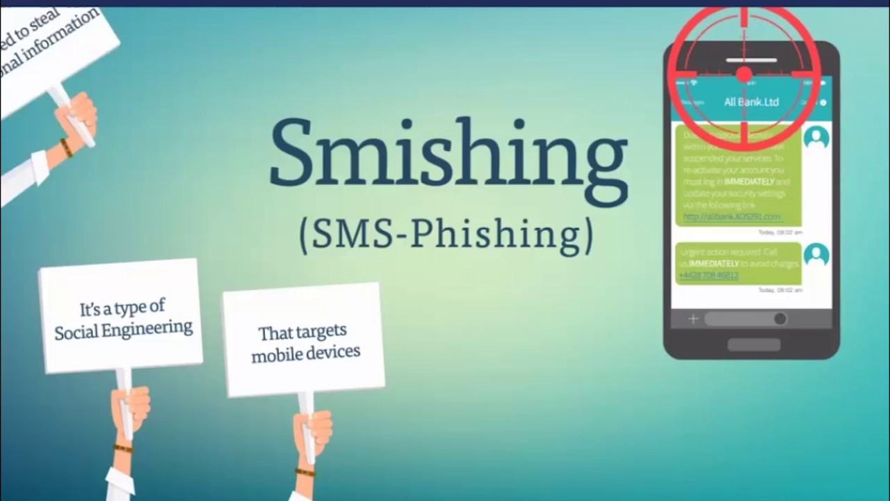 SMS phishing (Smishing)