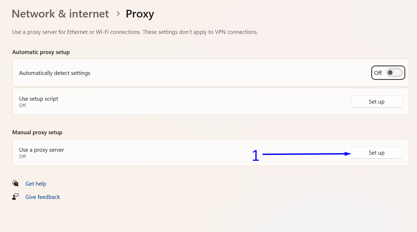 configurações de proxy do windows do bravebrowser