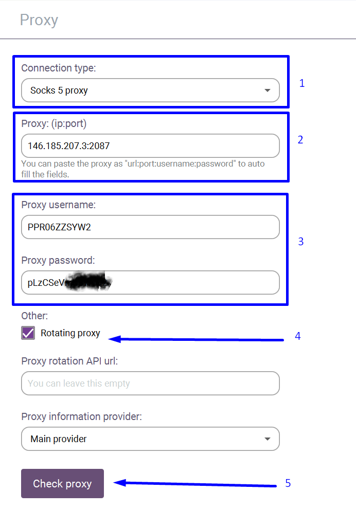 incognition wählen rotierenden Proxy